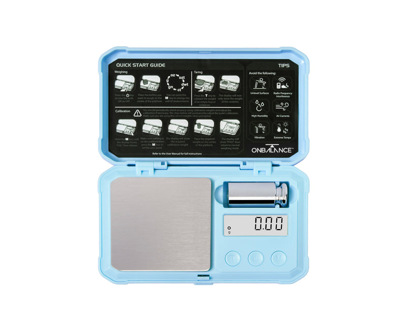 PR-100-BL On Balance PREDATOR Pocket Scale - Blue 100g x 0.01g